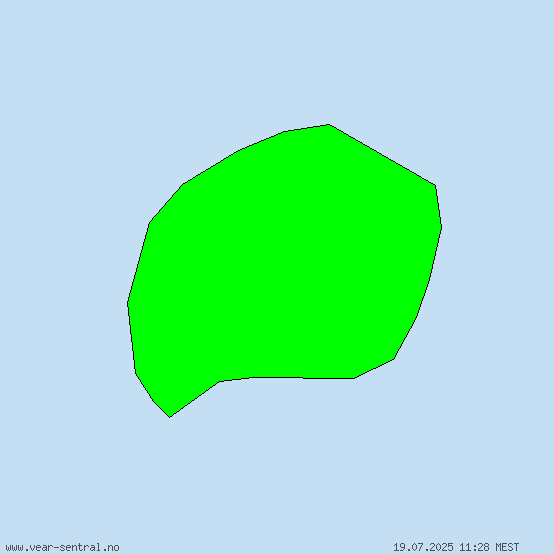 Bouvet Island - Advarsel om kraftig regn