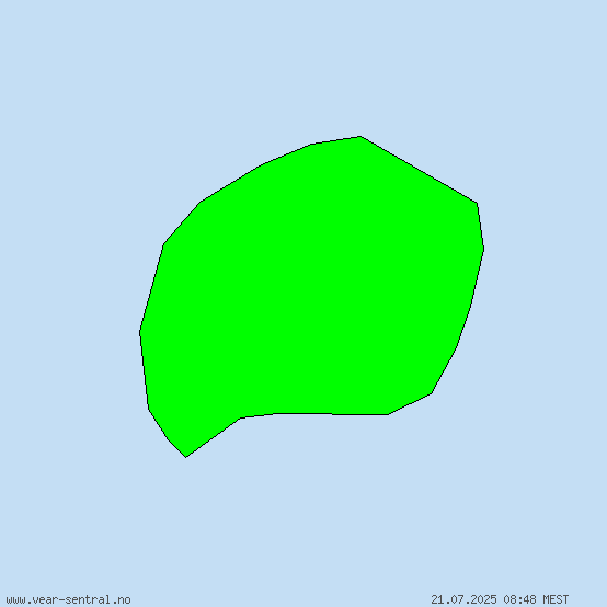 Bouvet Island - Informasjon om ekstremtemperaturer