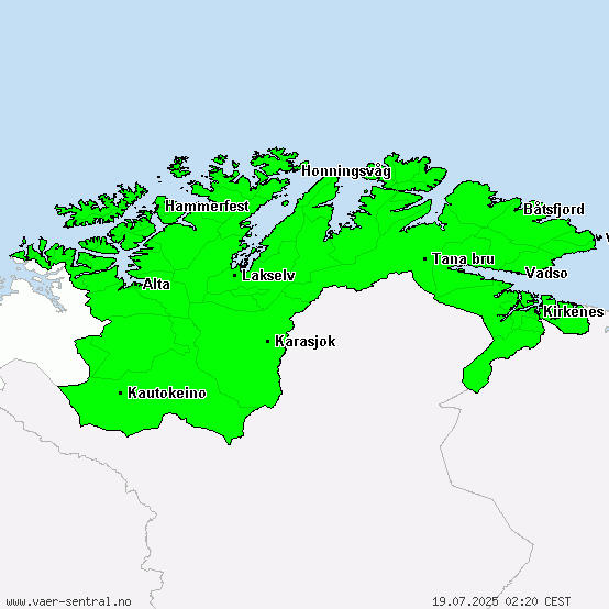 Finnmark - Alle advarsler