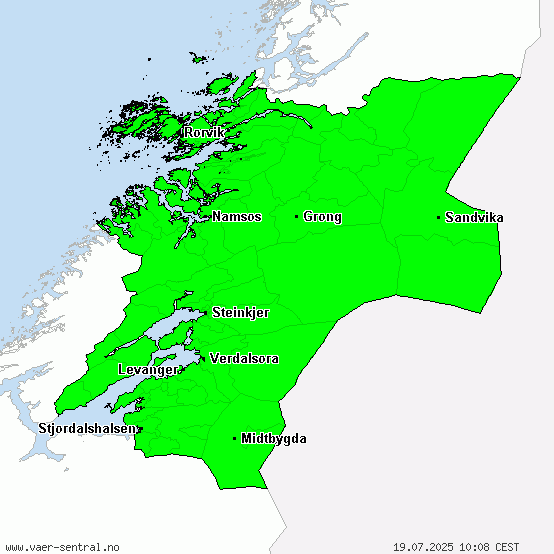 Nord-Trøndelag - Alle advarsler