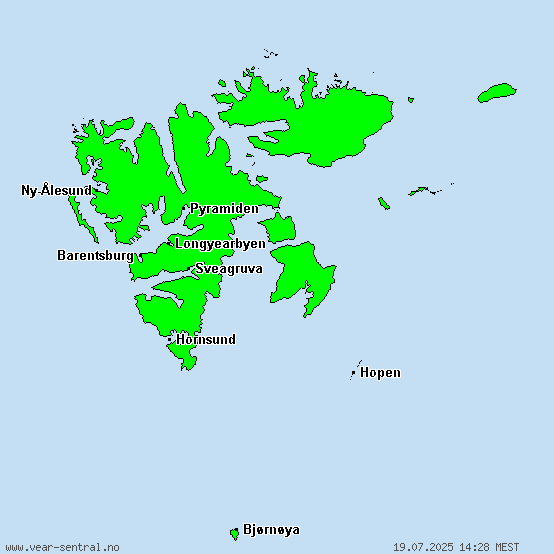 Svalbard - Alle advarsler